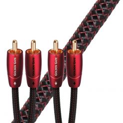 Cabo de Áudio Estéreo AudioQuest Golden Gate 2 RCA-2 RCA 1m Performance Cabo de Áudio Estéreo AudioQuest Golden Gate 2 RCA-2 RCA 1m Performance