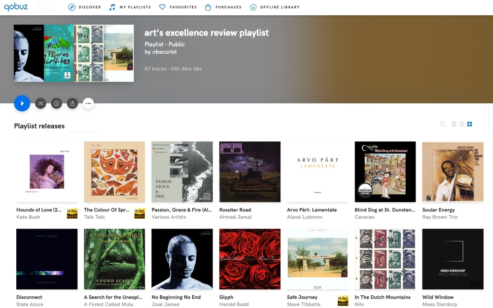 art's excellence review playlists aanvulling 2